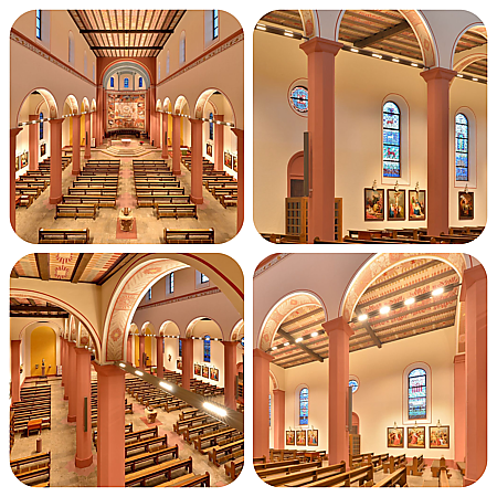 Kirche Rheinstetten nachher