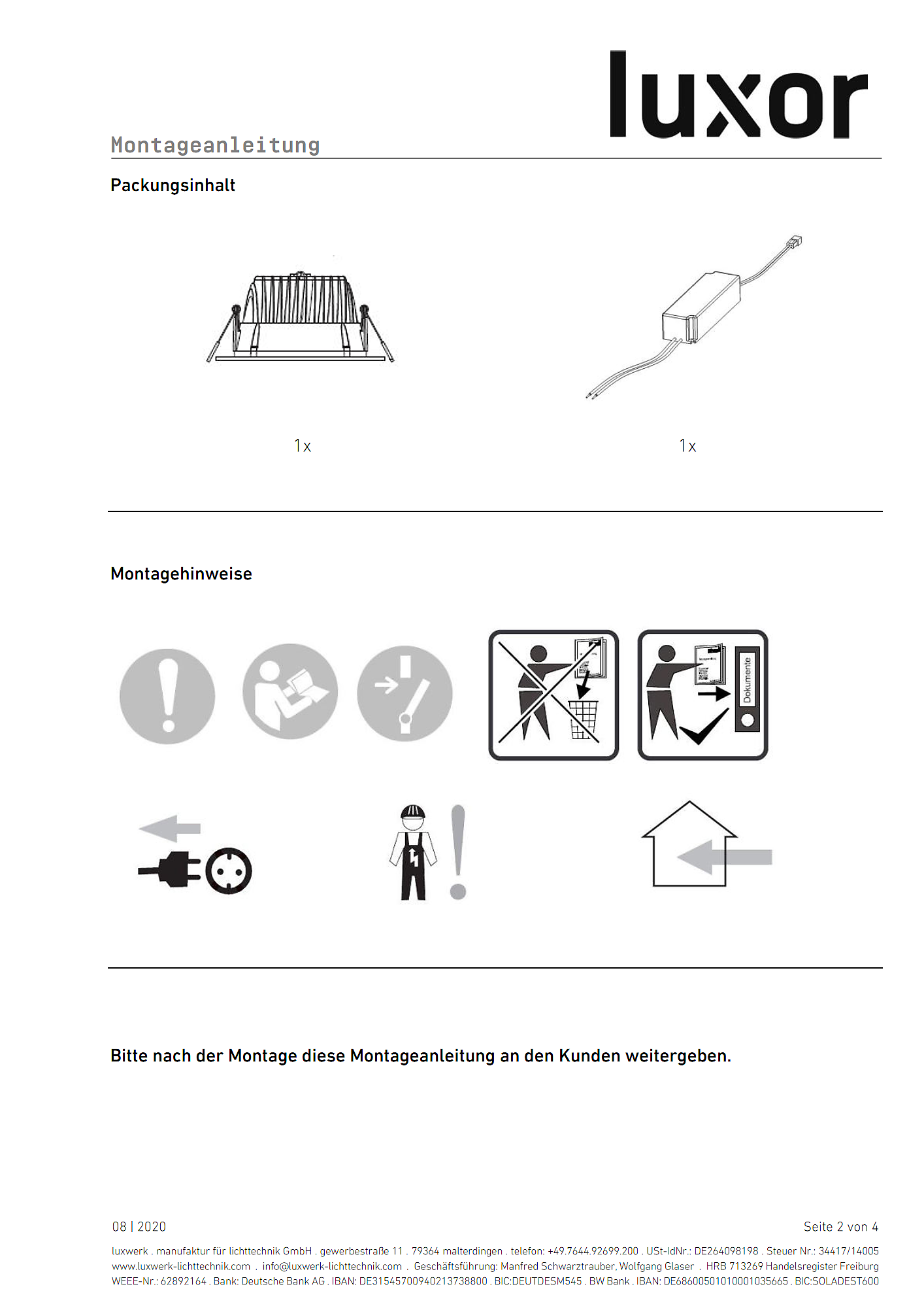 l.dl basic assembly instructions pdf page