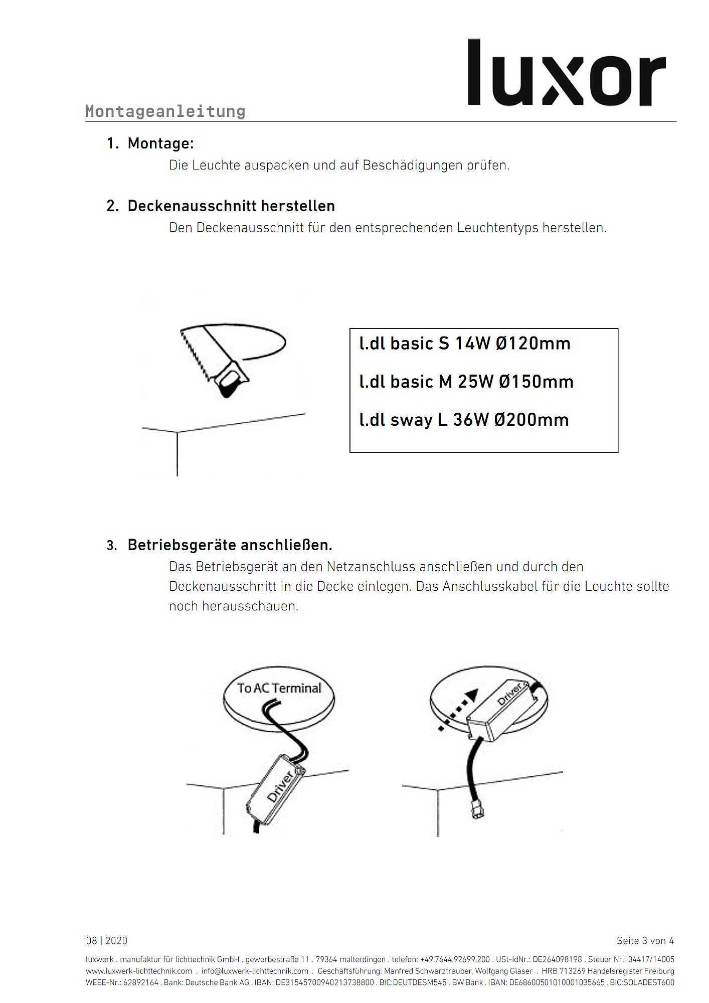 l.dl basic assembly instructions pdf page