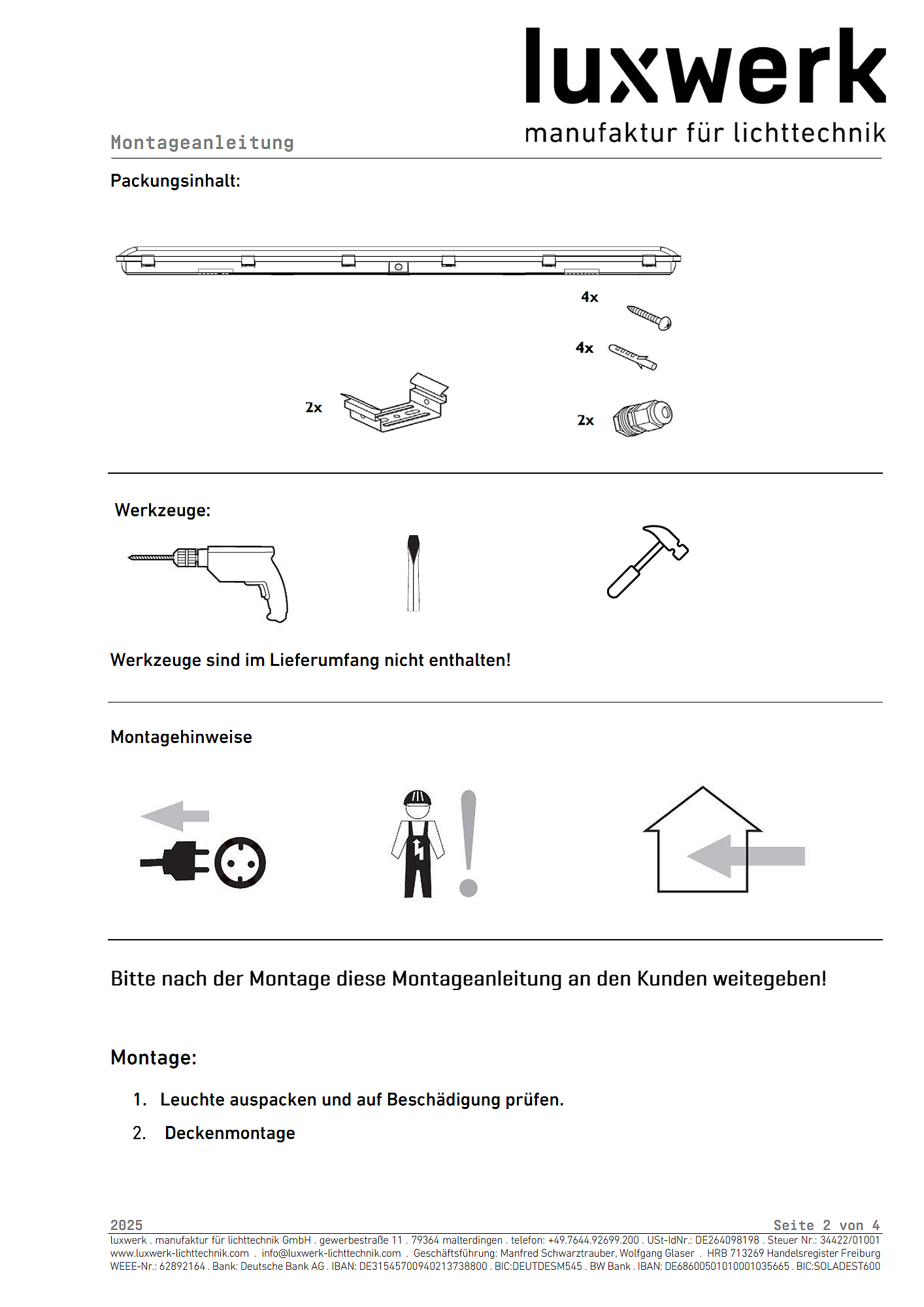 l.proof sl assembly instructions pdf page