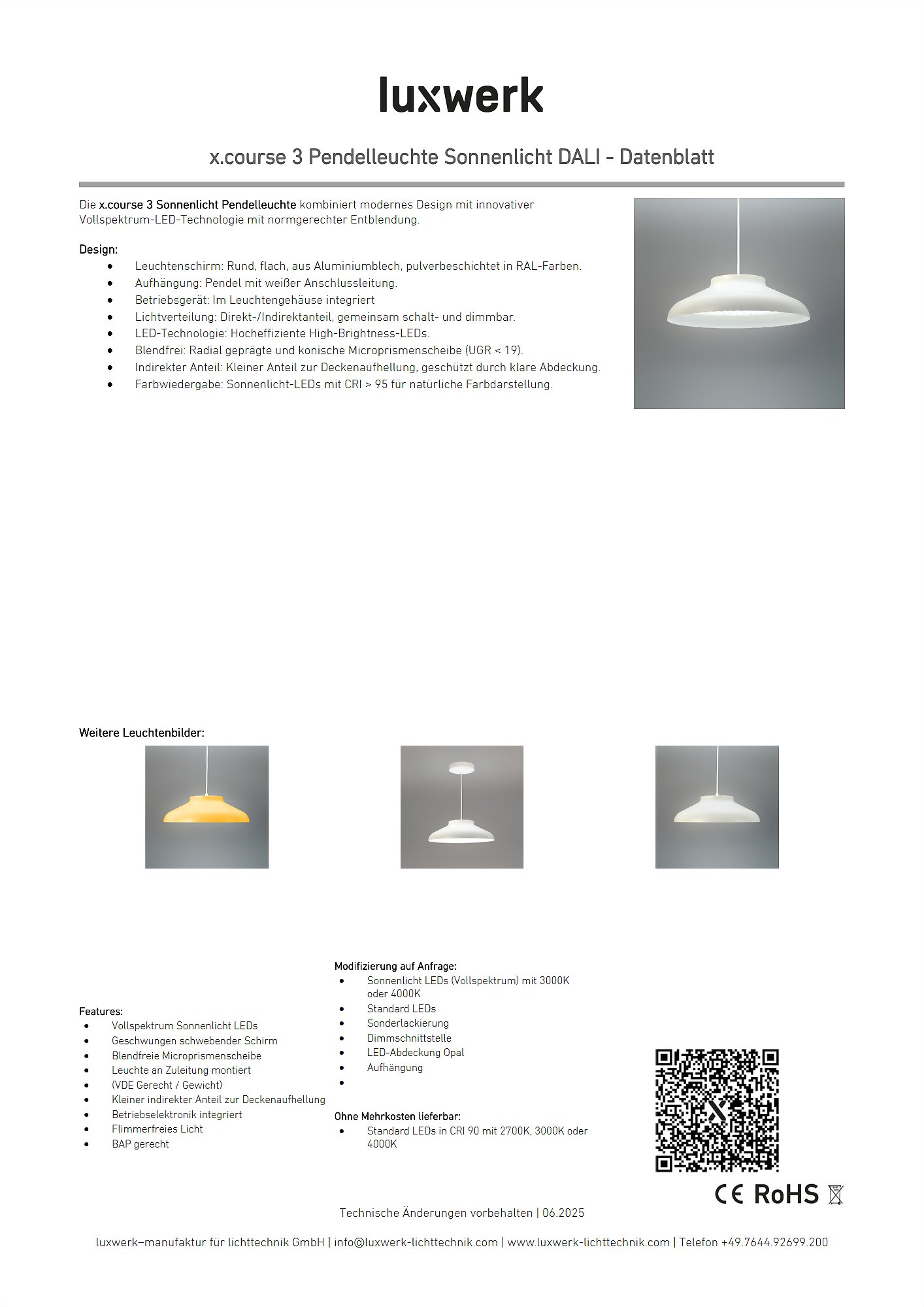 x.course 3 pendelleuchte sonnenlicht dali data sheet 808340 pdf page