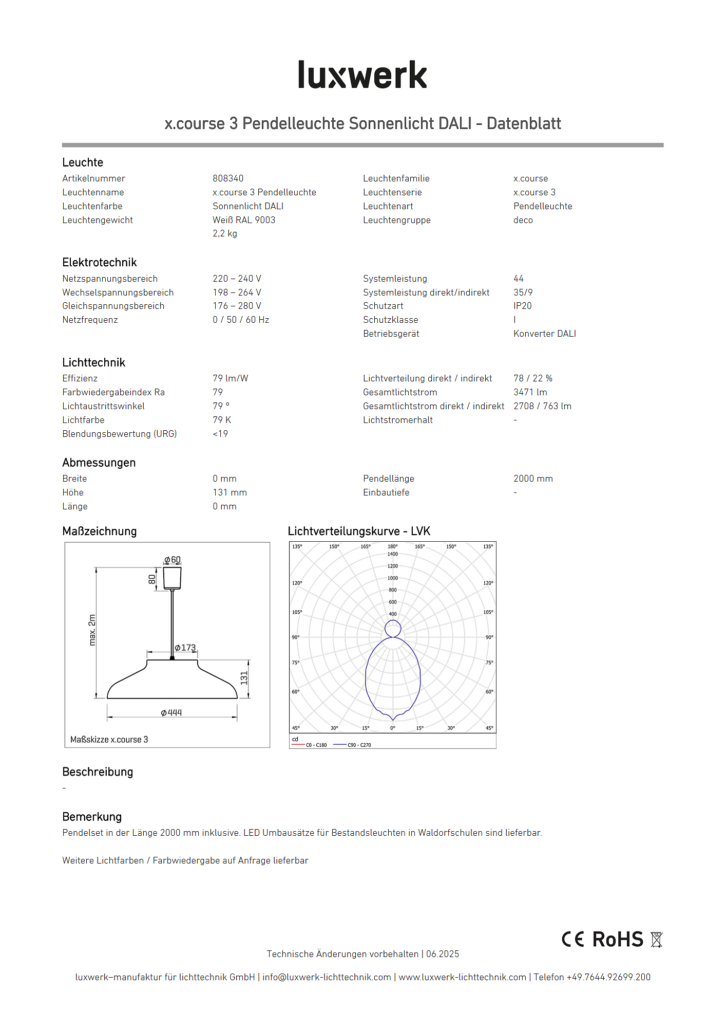 x.course 3 pendelleuchte sonnenlicht dali data sheet 808340 pdf page