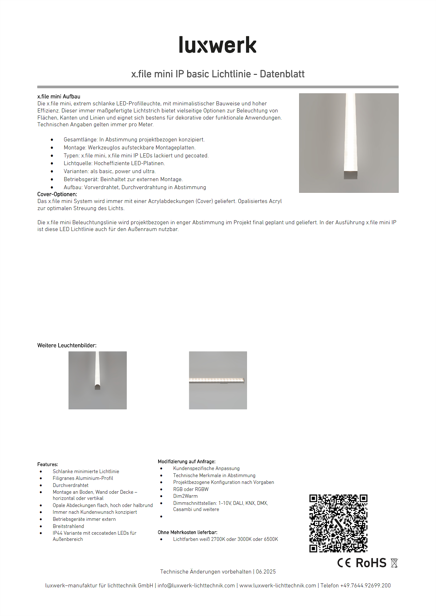 x.file mini ip basic lichtlinie data sheet 810344 pdf page