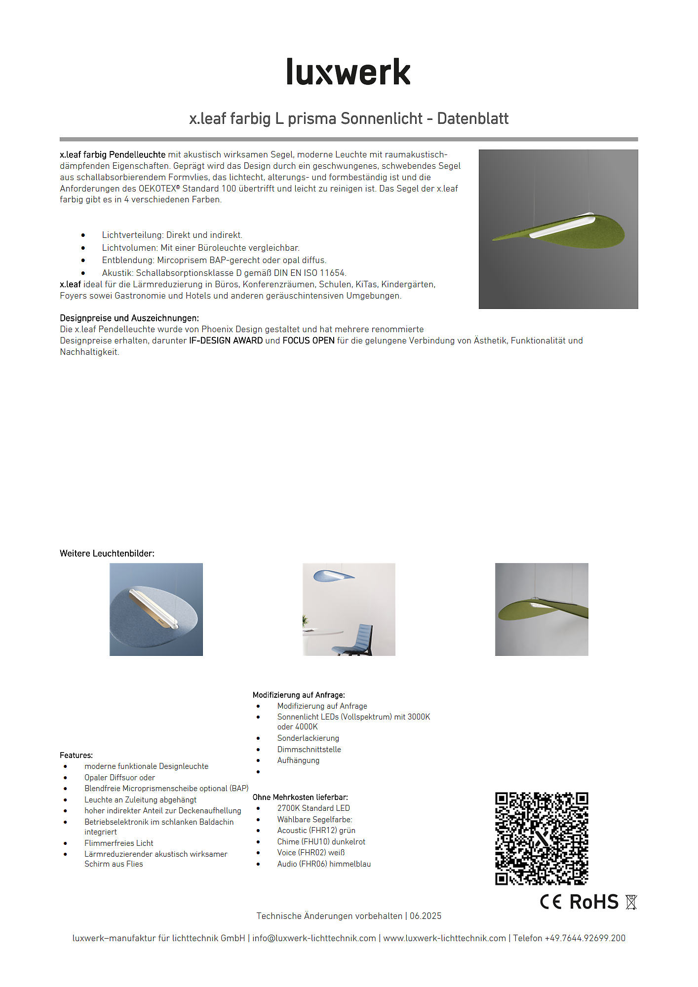 x.leaf farbig l prisma sonnenlicht data sheet 812305 pdf page