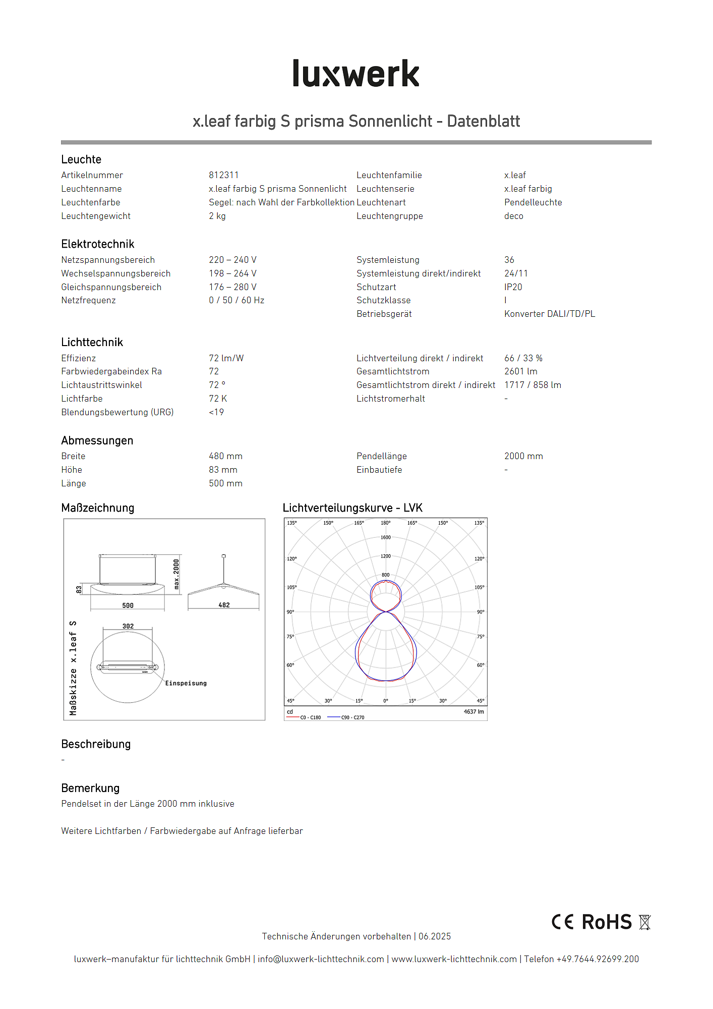 x.leaf farbig s prisma sonnenlicht data sheet 812311 pdf page