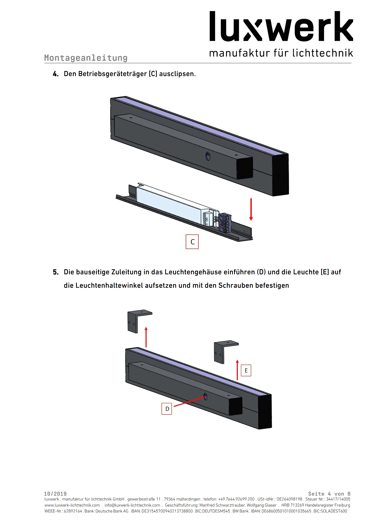 x.line w assembly instructions pdf page