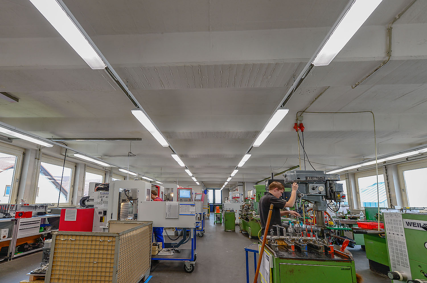 Bizerba Meßkirch - Lichtenergetische Sanierung des Werks Meßkirch; Produktion; Werkstatt